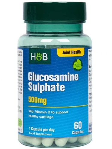 کپسول گلوکوزامین ۵۰۰ + ویتامین C هلند اند برکت انگلیس